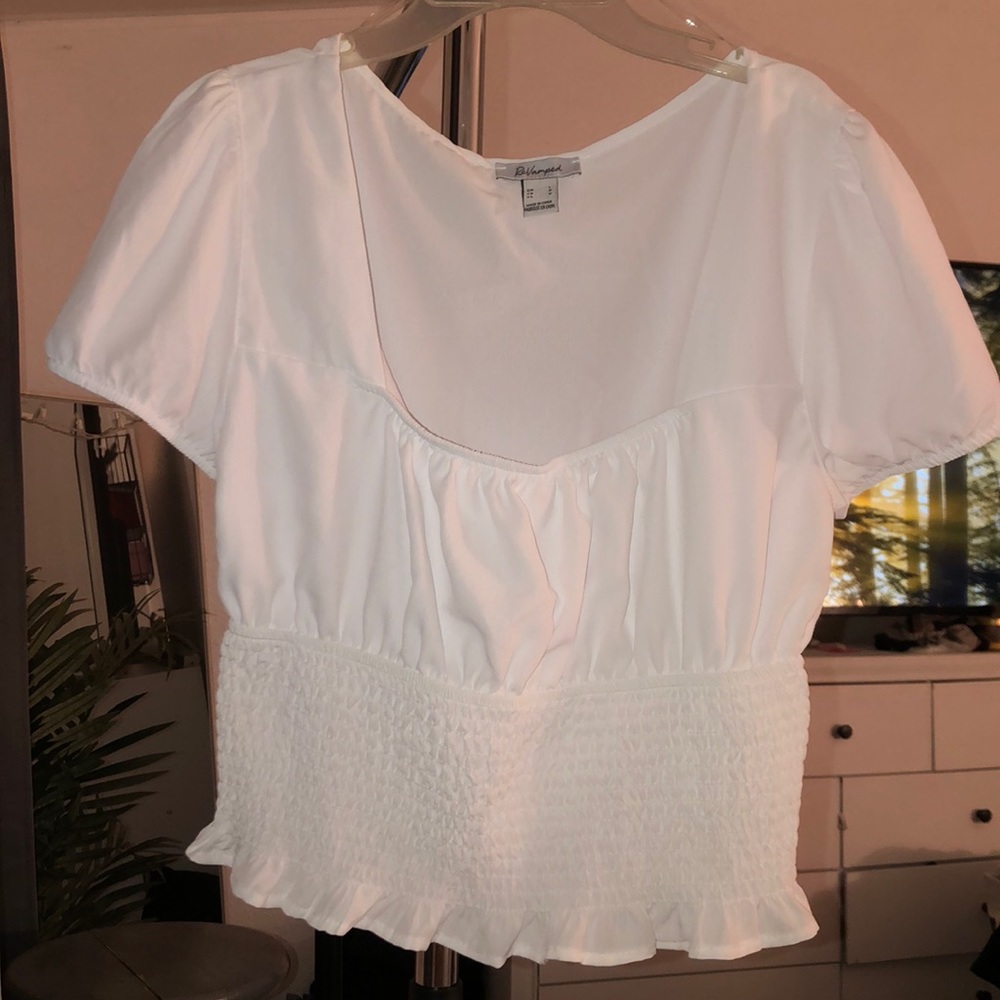 White crop top